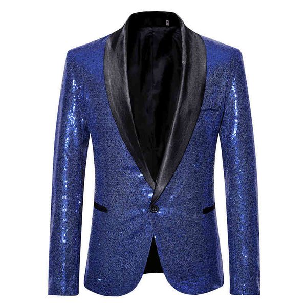

men's suits & blazers performance dress golden bright film suit nightclub men's host emcee studio coat european code, White;black