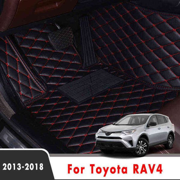 Auto-Fußmatten für Toyota RAV4 Rav 4 IV XA40 2018 2017 2016 2015 2014 2013 Autozubehör benutzerdefinierte wasserdichte Teppiche schützen H220415