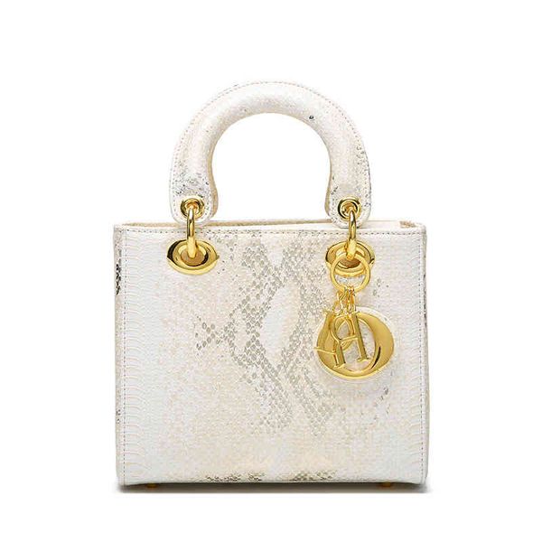 

ladies fashion trend new brand bag wholesale genuine leather women's snake pattern handbag high sense 2021 autumn single shoulder mseng