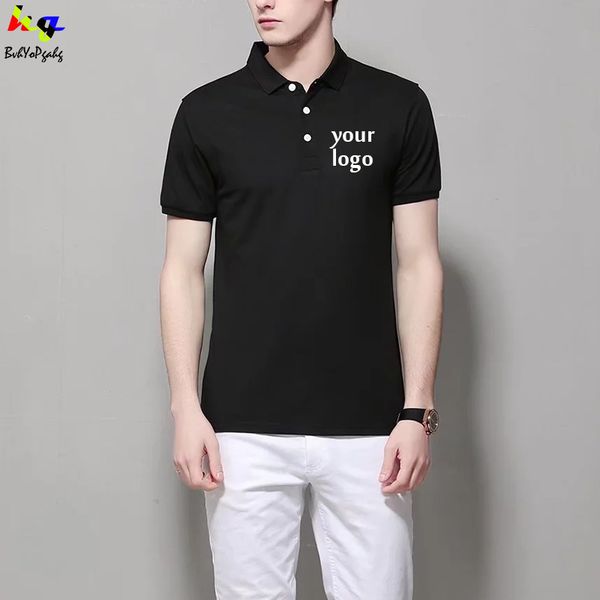 

summer highquality shirt customizationdesign men and women shortsleeved polo shirt printing team advertising 220609, White;black