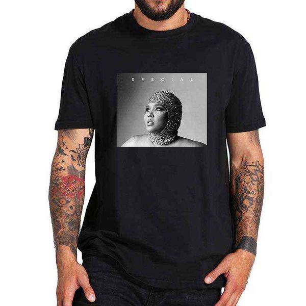 

lizzo special 2022 new album t shirt for hip hop rap music lovers classic t-shirt 100% cotton eu size fans gift, White;black