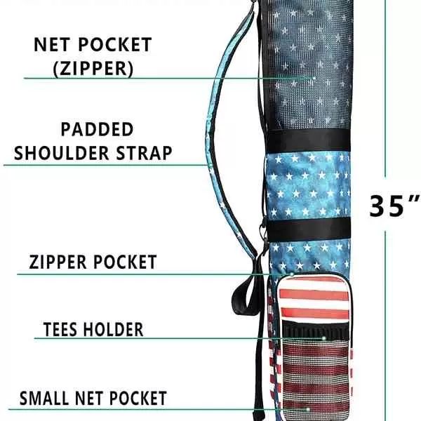

multifunctional men's and women's standard portable bracket golf club bag
