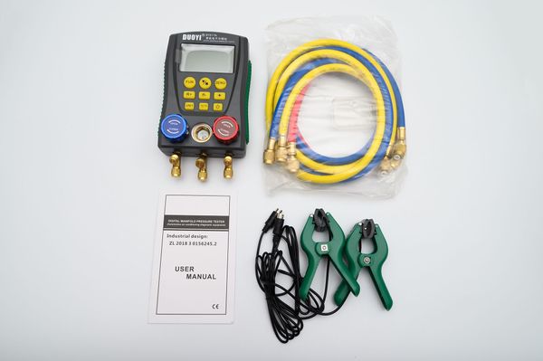 

duoyi dy517a digital pressure gauge refrigeration digital vacuum pressure manifold tester meter hvac temperature tester