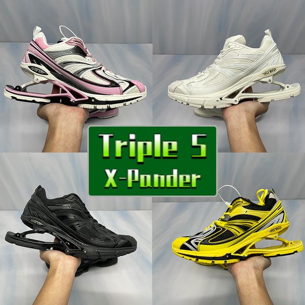

triple s 6.0 x-pander elasticity sneaker casual shoes men women chunky white grey blue silver black pink fashion designer shoe height increa