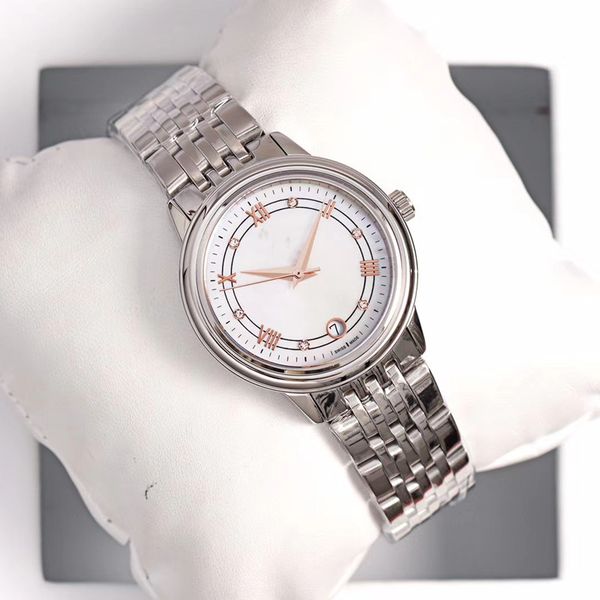 

fashion quartz movement women's watch 34mm sapphire mirror 316l stainless steel case with classic high qualit watches designer clocks l, Slivery;golden