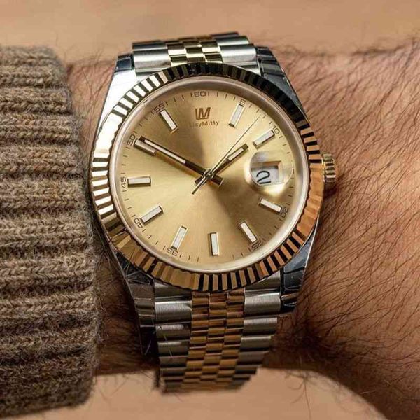 

luxury watches for mens watch 41mm stainless steel sapphire glass date 2813 mechanical automatic datejust president desinger watchesxrgm, Slivery;brown
