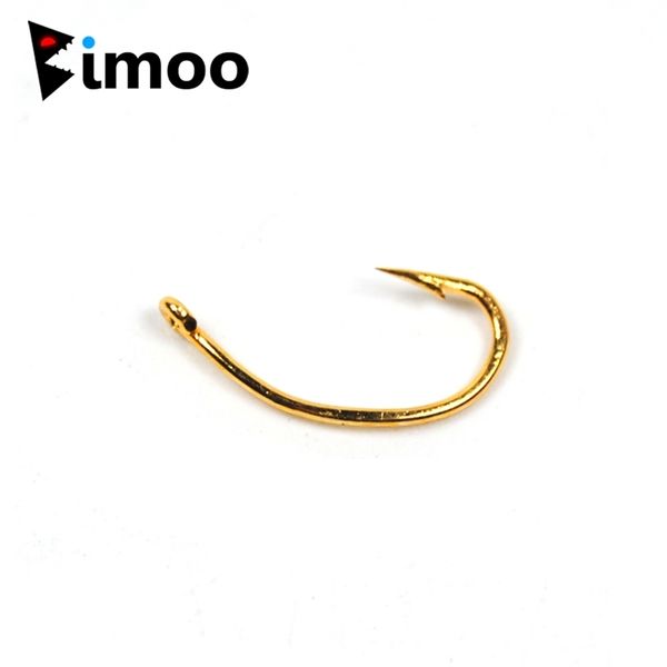 

500pcs gold color fishing hook nymph scud shrimp pupae larvae caddis fly tying fish hooks #10 #12 #14 #16 tip wholesale 220401