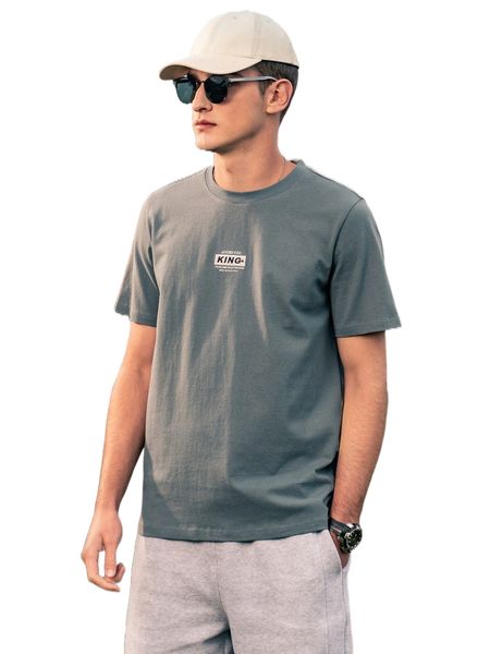 

men slogan graphic tee r9s5#, White;black