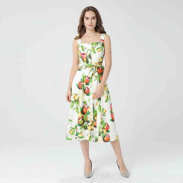 

casual dresses slip dress lemon print summer four side elastic lace up single breasted backless suspender q2vh, Black;gray