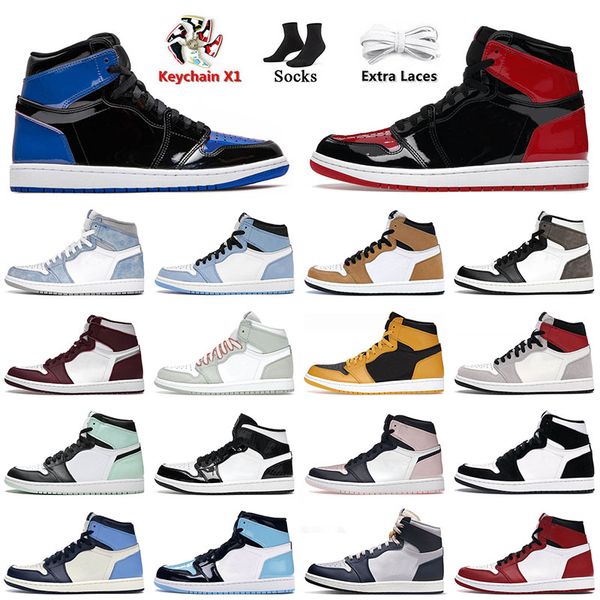 

2022 arrival mens basketball jumpman shoes 1 1s bred patent royal blue georgeotwn jorda jorden retro dark mocha mens women trainers sneakers