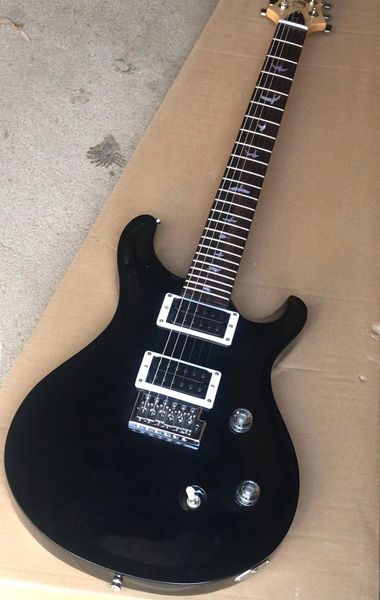 

oem 6 string electric guitar finish gloss black neck maple delivery