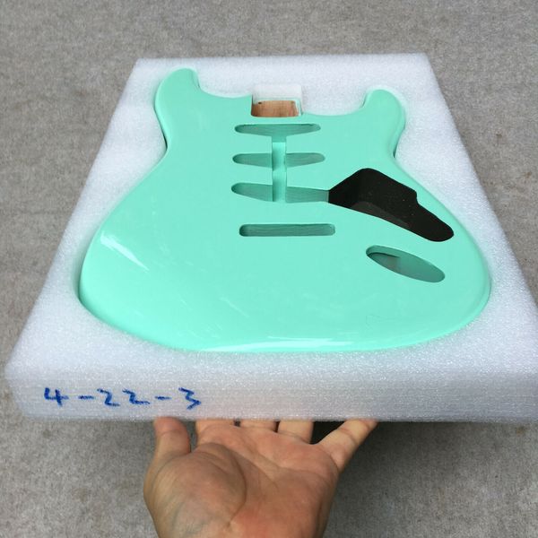 

electric guitar body stratocaster sss alder wood surfing green 4.40 ibs
