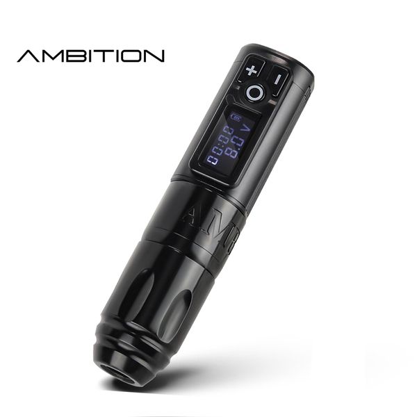 Ambition Soldier Pro Wireless Tattoo Pen Pen Machine Attrezzatura portatile Batteria Litio Motore DC corele per il realismo Artista 220617