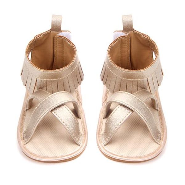 0-18 Monate Quaste Schleifen Neugeborenen Baby Erste Wanderer Schuhe Sommer Jungen Mädchen Sandale Kinder Kleinkind Kleinkind Prewalker Pu Sneaker