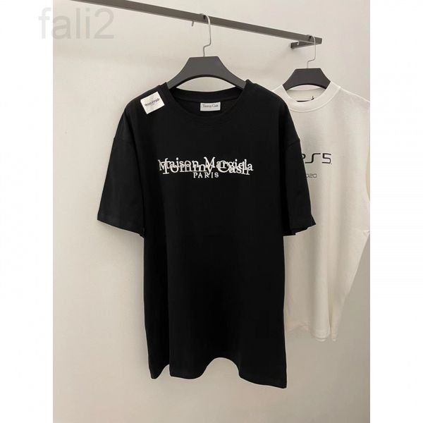 

women's t-shirt designer chaopai 22 early spring new niche design chest letters superimposed loose t-shirt women's shoulder sewn w, White