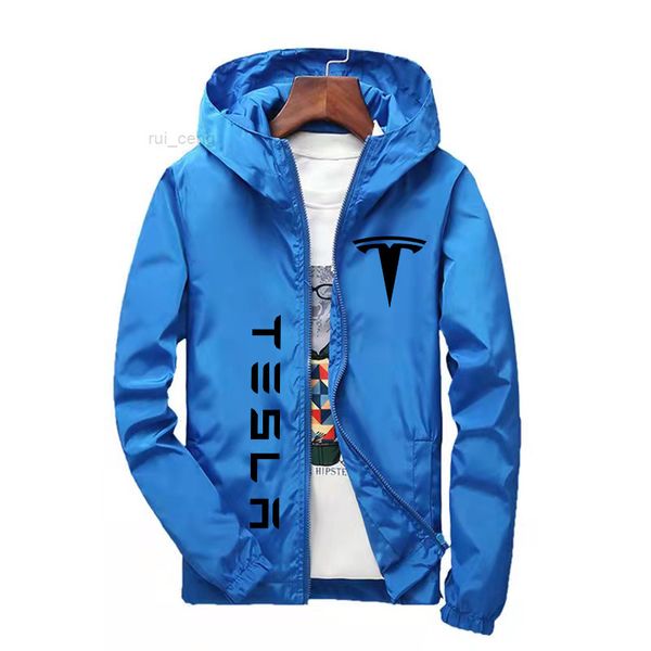 

waterproof men's street jacket parker aviator hooded windbreaker thin zipper casual spring autumn 2022 tesla jackets designer clothes, Black;brown