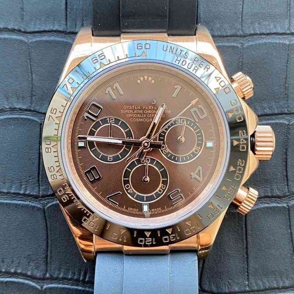 

ditongna men's watch mechanical v2 classic version comes with shanghai 7750 automatic machinery for friends, Slivery;brown