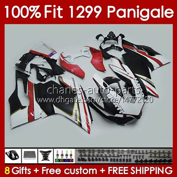 OEM CARINGS Kit для Ducati Panigale 959R 1299R 1299S 959 1299 S R 2015 2016 2017 2018 Body 140no.88 Белый глянцевый