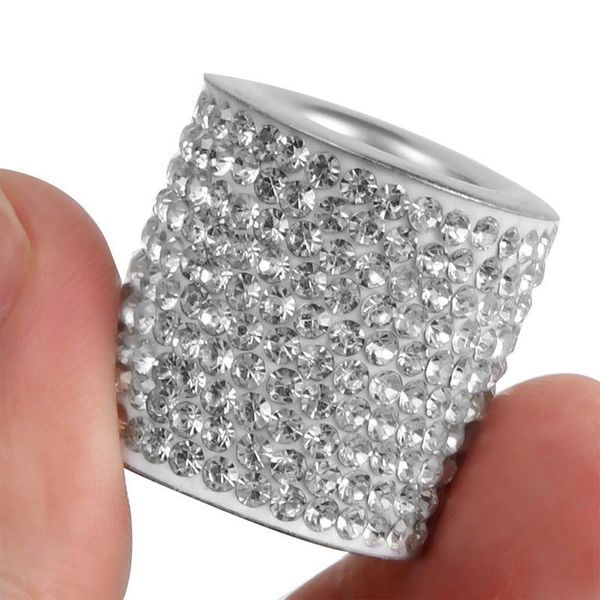 Decorazioni per interni Prodotti per auto Decorazione per poggiatesta Diamante universale Bling Strass Cristallo Colletto per sedile Decor Charms AccessoriInterio