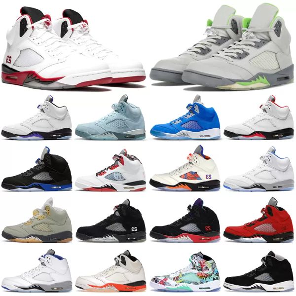 

jumpman 5s basketball shoes men women concord fire red racer blue 5 shattered backboard jade horizon green bean mens sports trainers sneaker