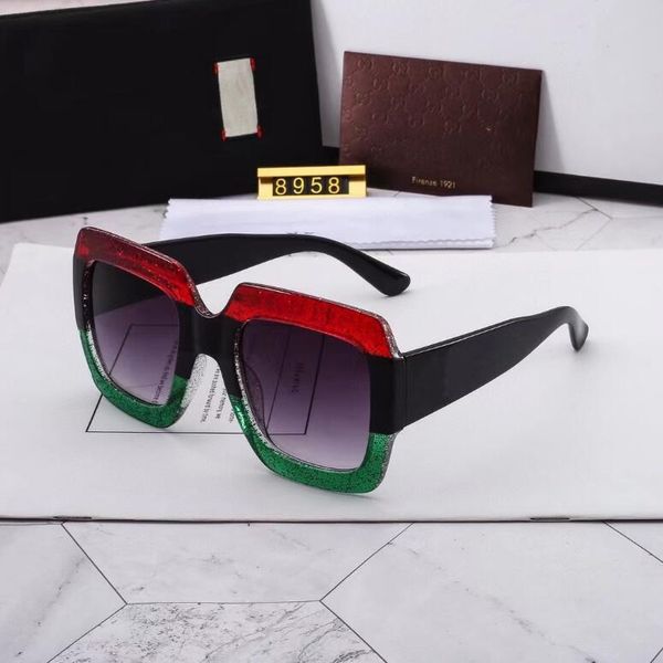 

2021 brand designer sunglass sunglasses women men glasses womens sun glass uv400 lens with box 985, White;black