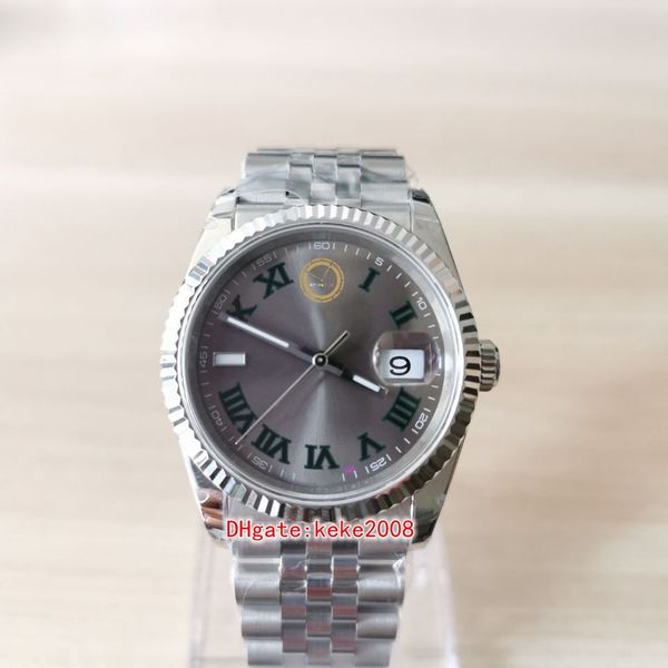 

elling super quality ladies bpf wristwatches 126234 36mm stainless steel wimbledon dial sapphire jubilee bracelet automatic me2902, Slivery;brown