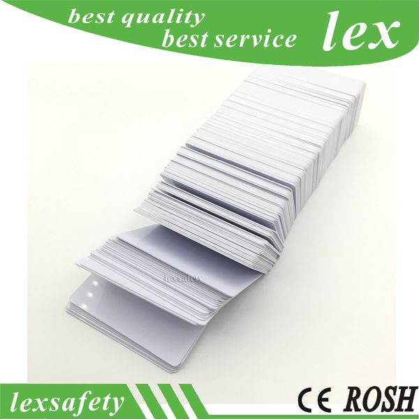 

100pcs/lot proximity 125khz iso11785 rfid smart card em4305 white id proximity access writable pvc cards