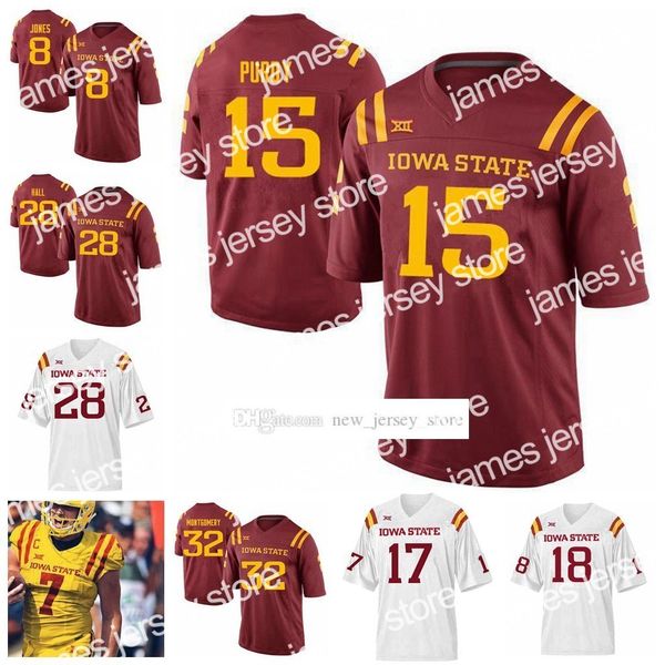 

2022 ncaa custom iowa state college cyclones football jerseys stitched sean shaw jr. jersey re-al mitchell allen lazard breece hall kyle kem, Black