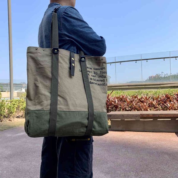 

tooling canvas tote bag backpack japanese bag dual purpose bag 220617