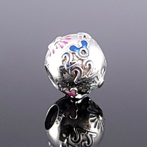 Disny Parks 2022 Fuochi d'artificio Charm Argento Pandora Charms per bracciali Gioielli fai da te Kit per la creazione di perline sparse Argento all'ingrosso 799644C01