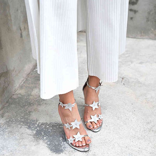 

women's sandals summer sals with thin heel straight line high heels yang mi star shoes wi0l, Black