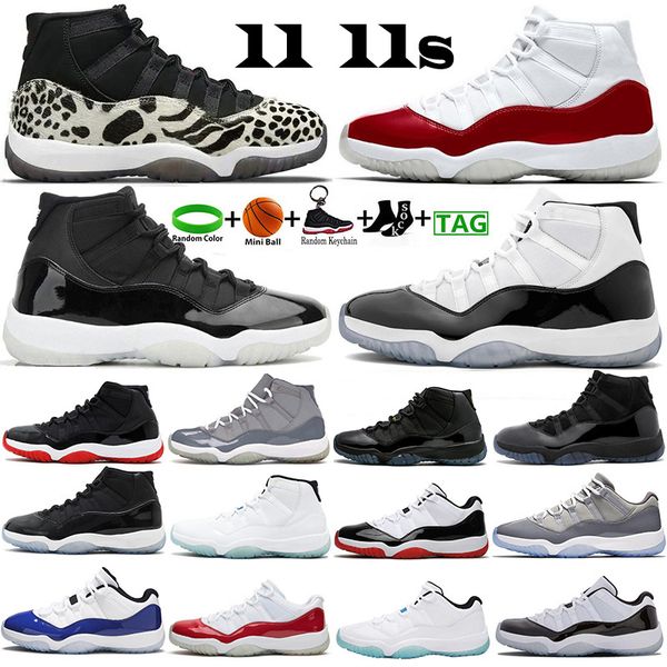 

jumpman 11 11s mens basketball shoes animal instinct cherry 25th anniversary bred low concord cool grey cap and gown legend blue men women s