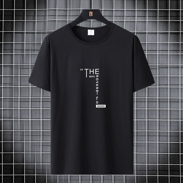 

men's sweatshirt fashion designer summer short sleeve size m-xxxxl, Black