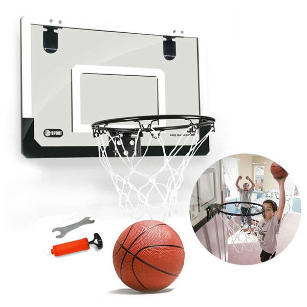 

kids mini basket ball board set children hanging basketball hoop indoor door wall mounted ssport trainer toy gift