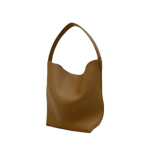 

designer brand tote bag simple buket bag large-capcity 4 colors in qulited real leather with new arrival