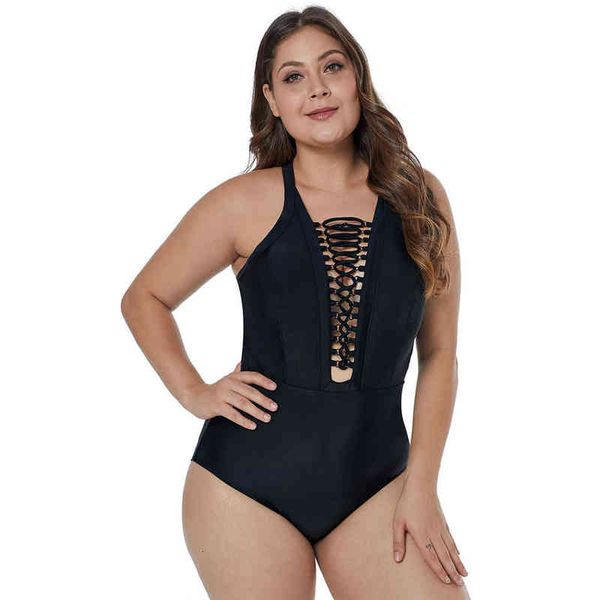 

designer women's swimsuit bikini bikini large v-neck cross band hollow triangular swimsuit 410740, White;black