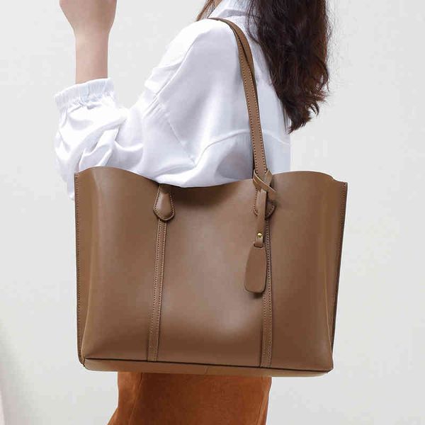 

viney bag women's 2020 new fashion leather large capacity portable one shoulder tote bag xiaozhong 2021 commuter