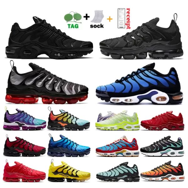 

2022 tn plus mens running shoes pink sea triple black white red voltage purple usa lemon lime bumblebee be true trainers sports sneakers