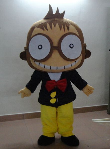 

mascot doll costume monkey mascot costumes big eyes monkey cartoon apparel advertisement costumes halloween birthday party, Red;yellow