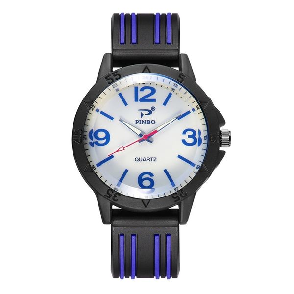 

wholesale new mens men silicone soft rubber sport watches male outdoor leisure casual big dial gift quartz wristwatches for men t200409, Slivery;brown