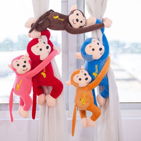 

new plush doll 45cm hanging long arm monkey from to tail cute children gift doll kid toys gifts