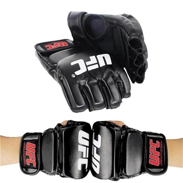 

ufc mma fighting leather boxing gloves muay thai training sparring kickboxing gloves pads punch bag sanda protective gear ultimate215x