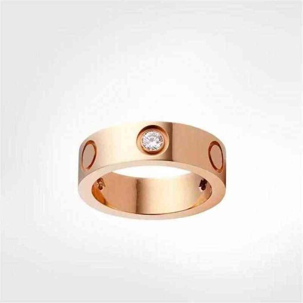 4 mm mm mm 5mm titânio aço de aço de amora designer de alta qualidade anéis de casal de ouro rosa jóias de moda jóias originais à prova de poeira 286t