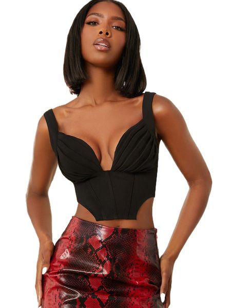 

fold pleated asymmetrical hem cami y8qd#, White
