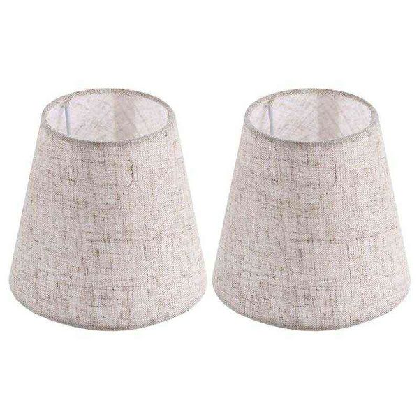 2pcs lindas tons de lâmpada de pano tampas de lâmpada de tecido lampshades h220423