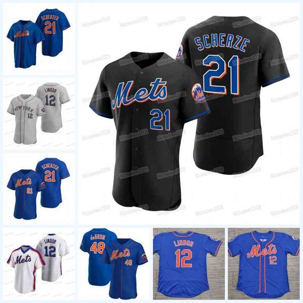 

mets 21 max scherzer 2022 jersey jacob degrom francisco lindor pete alonso starling marte jeff mcneil eduardo escobar robinson cano carlos, Black