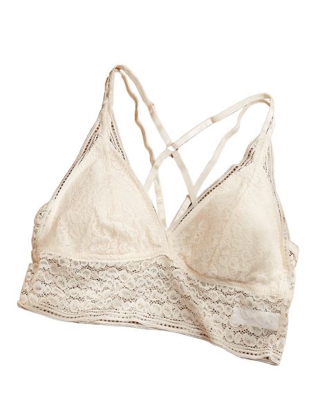 

luvlette elegant lace padded strappy bralette o47r#, Black;red