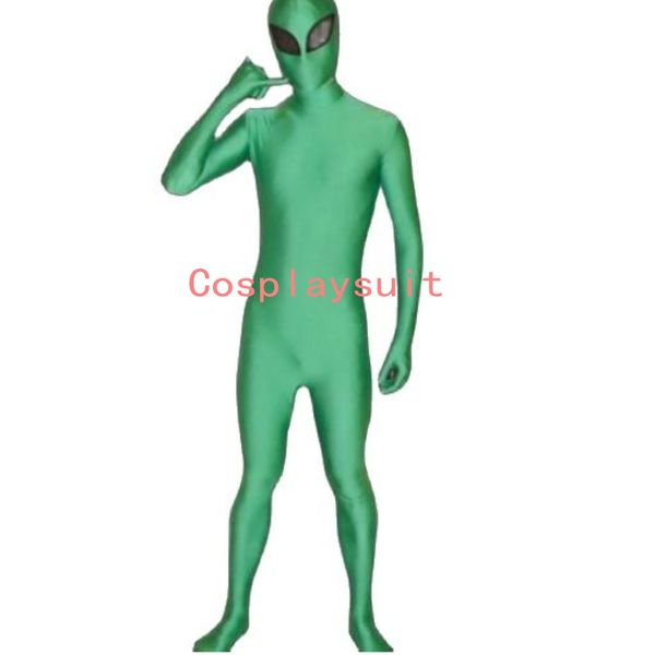 Хэллоуин Коспальный инопланетный унисекс костюмы костюмы Lycar Spandex Zentai костюмы Fultyysuit Costumes
