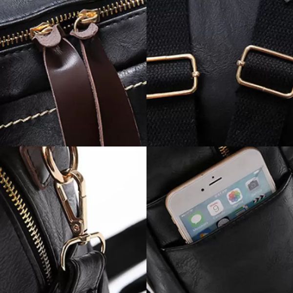 

waist bagswomens leather backpack for girls female antitheft backpack large capacity briefcase for teens school fashion travel bag m122