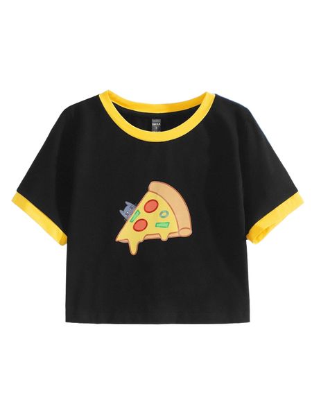 

x ankvrr cartoon graphic ringer tee w9ge#, White
